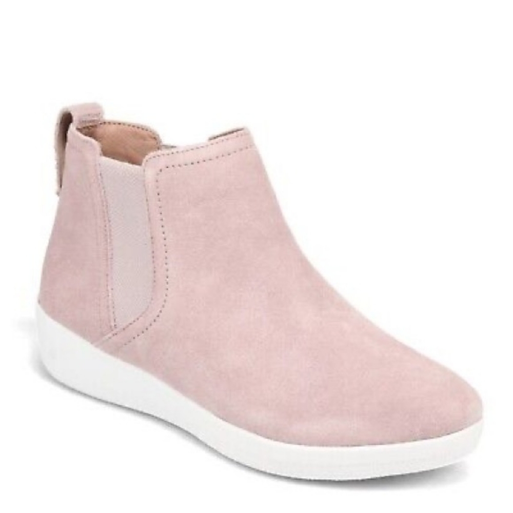 pink Fitflop pink/taupe booties, shoes. Sz 7.5